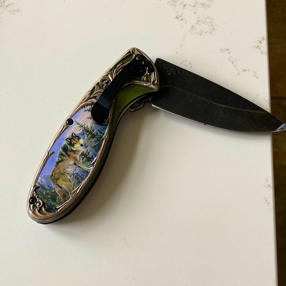 Wilderness single blade wolf knife